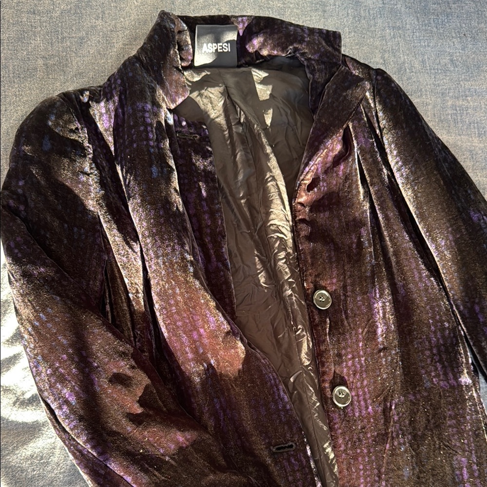 Aspesi Women's Velvet Jacket - Purple